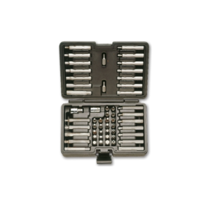 52 inserti con attacco esagonale 10 mm e 2 accessori in cassetta di materiale plastico